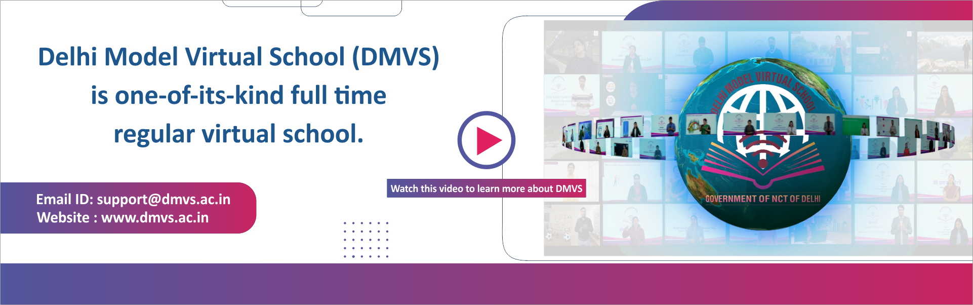 Delhi Model Virtual School (DMVS) - Anywhere Living Anytime Learning Anytime Testing